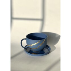 Led ışıklı double fincan set