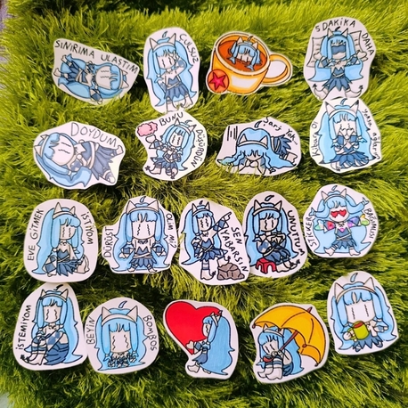 Uriya moodluk tekli stickerlar