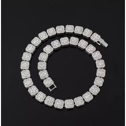 8mm Square Cut Tennis Chain