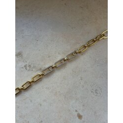 gold taşlı bileklik 