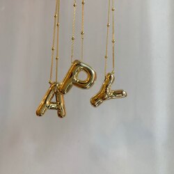 bubble harf gold 