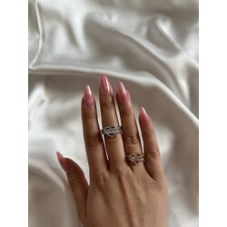 kalpli yüzük silver/gold
