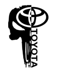 Araç, Duvar, Cam, Ayna Toyota sticker  PNG DOSYASIDIR