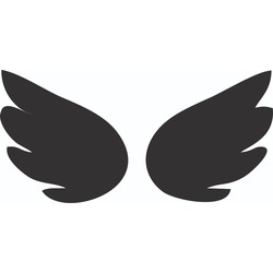 Araç, Cam, Duvar, Melek,Kanat, sticker PNG DOSYASIDIR