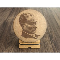 Lazer Kesim Dekoratif Atatürk Standı