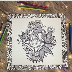 Mandala boyama Kanvars duvar tablosu 