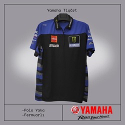 Yamaha Siyah Polo Yaka Tişört