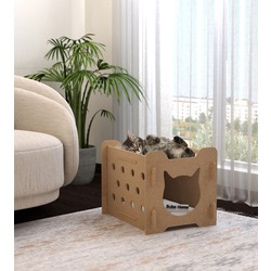 Mdf Kedi Evi Oyun Evi ve Kedi Yatağı