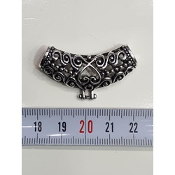 iğne oyası fular aparatı gümüş 1 adet