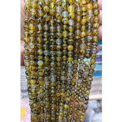 8 mm Akik Doğal Taş 1 dizi ( 48 adet )