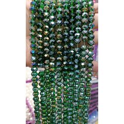 10 mm kristal cam yeşil janjanlı 1 dizi 