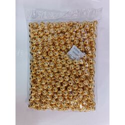 12 mm metalik gold görünümlü akrilik boncuk 500 gram paket