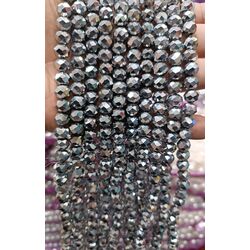 10 mm kristal kaplama gümüş 1 dizi 