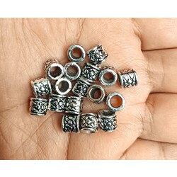 8 mm döküm ara aksesuar gümüş 6 adet