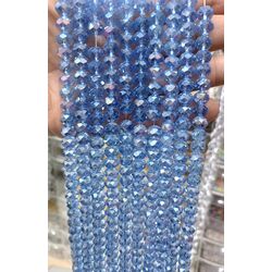 10 mm kristal cam mavi janjanlı 1 dizi 