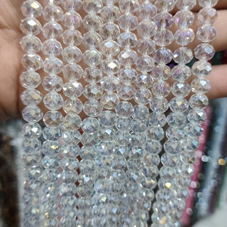 10 mm kristal cam şeffaf janjanlı 1 dizi