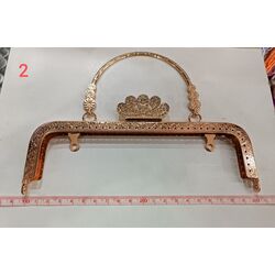 çanta klipsi taşlı rose renk 1 adet