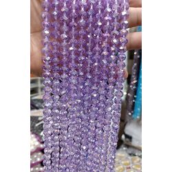10 mm kristal cam lila janjanlı 1 dizi 
