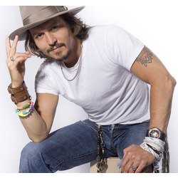 Johnny Depp Style First Class Leather Cuff Men's Bracelet Genuine Leather Wristband Worn Brown