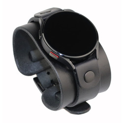 Samsung Galaxy Watch 3 4 5 Strap First Class Wide Band 40mm 41mm 42mm 44mm 45mm BLACK