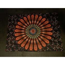 Mandala Duvar Örtüsü (Kırmızı)