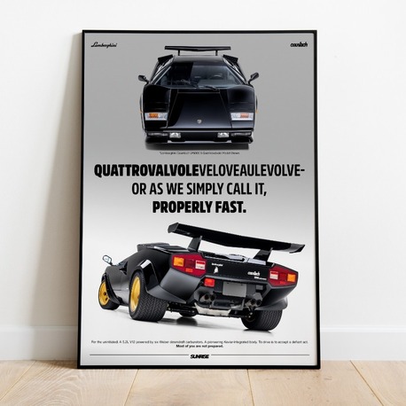 Lamborghini Countach LP5000 S Quattrovalvole Poster