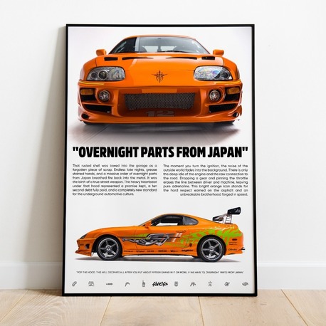 F&F Toyota Supra Poster