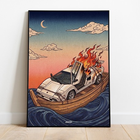 Lamborghini Countach Poster