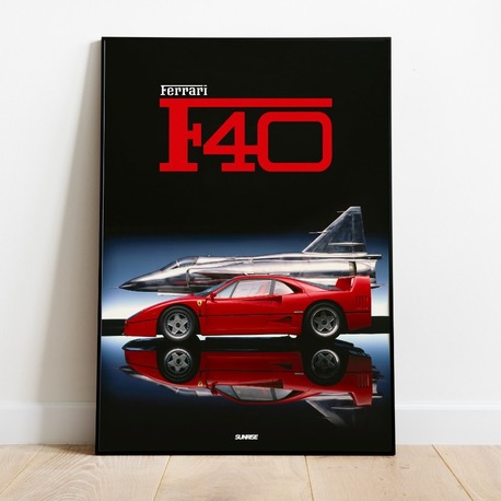 Ferrari F40 Poster
