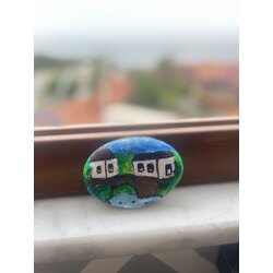 Handmade Doğal Taş boyama