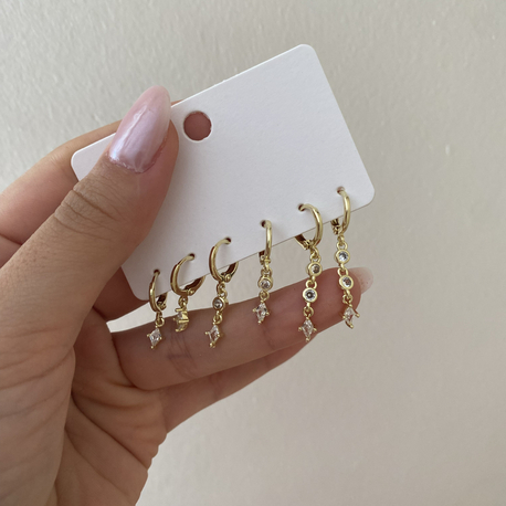 Altılı Set Küpe