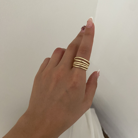 Ayarlanabilir Gold Yüzük