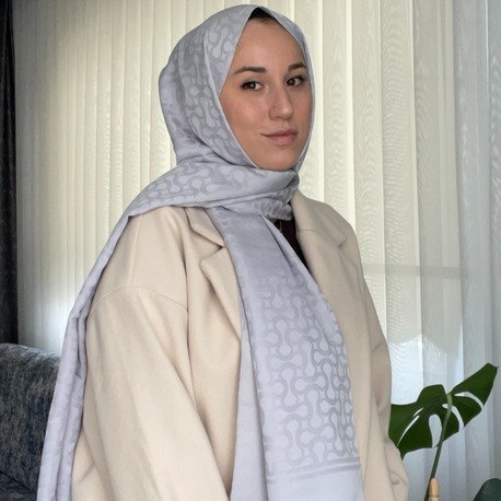 Levidor S Desen Blue Jakar Şal - Gri