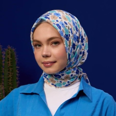 İpekhan Marrakech Koleksiyon Soft Eşarp 1192 - 02 Mor/su Yeşili