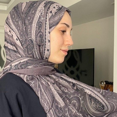 Luvensara Desenli Ipek Şal Pd1 - Füme