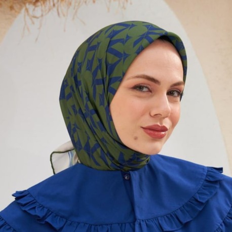İpekhan Eva Desen Eşarp 1132 - Haki 08
