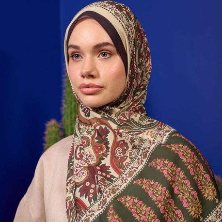 İpekhan Marrakech Koleksiyon Soft Şal 3049 - Orman Yeşili Siyah 07