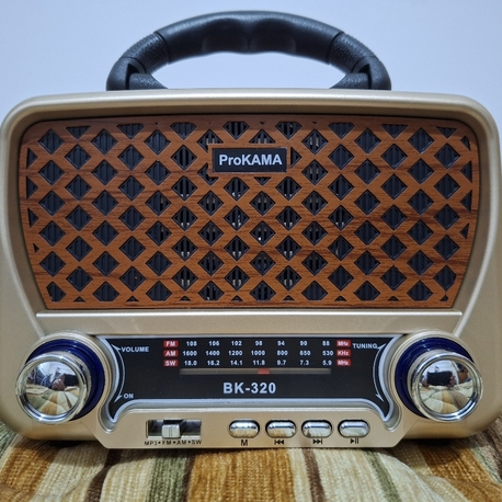 PRO KAMA BK-320 solarlı nostaljik dekoratif radyo