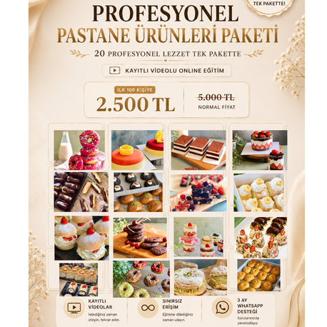 Profesyonel Pastane Ürünleri Paketi  