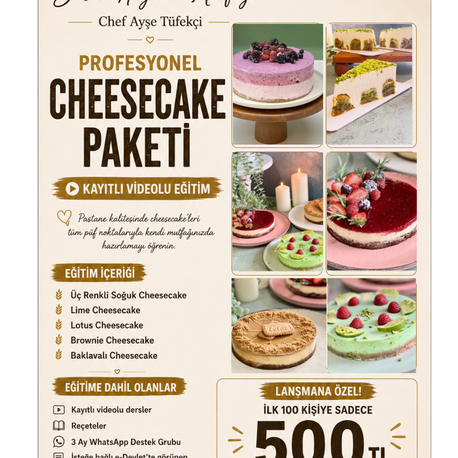 Online cheesecake paketi
