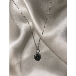 Siyah Obsidyen Taşı Kolye