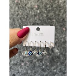 6’lı Nazar Küpe Set