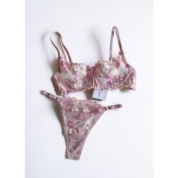 SW0039- Pudra Retro Bralet Takım