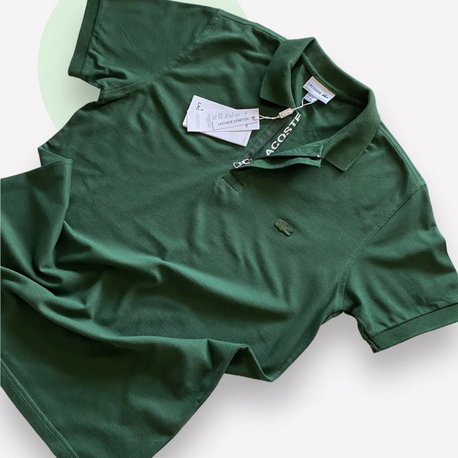 Lacoste Fermuarlı Dark Green Polo Yaka T-shirt