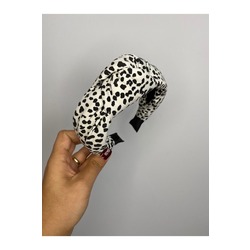Zebra Desen Düğüm Taç 