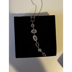 Aura Kolye Silver (Mor taşlı)