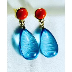 Blue Drop Küpe