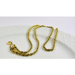 Gold Burgu Çelik Kolye 