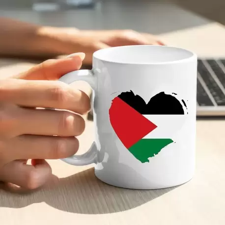 Filistin Tasarımlı Baskılı Kupa Bardak, Gazze Kupa Bardak, Kudüs Kupa Bardağı Klasik
