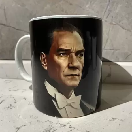 Atatürk "Eserin Üzerindeki İmzası Olmayan Yegane Sanatkar Öğretmendir." Baskılı Kupa